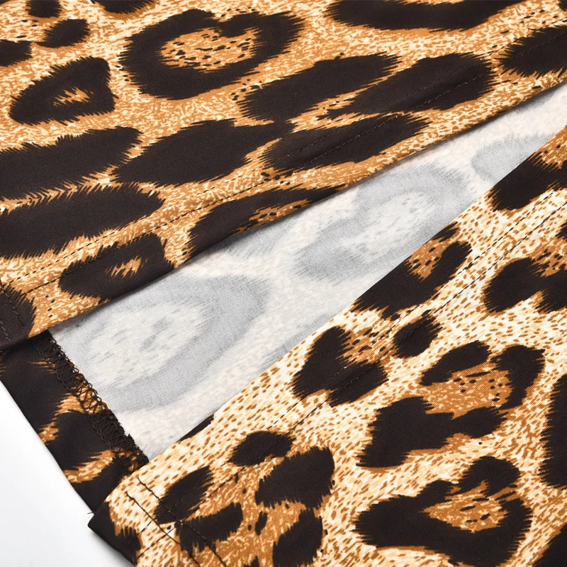 Longue robe astronomique fendue style Boho, imprimé léopard, coupe trapèze, douce, bohème, maxi, été 2024