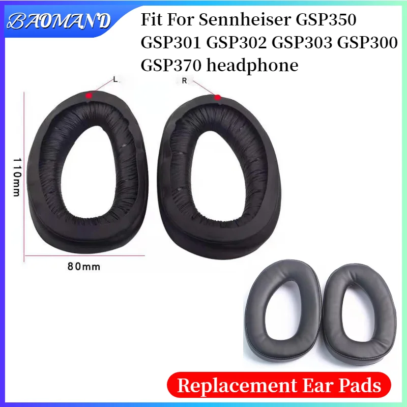 

Ear Pads Cover for Sennheiser GSP350 GSP301 GSP302 GSP303 GSP300 GSP370 Headphone Headset Earmuff Leather Pads Foam Pads