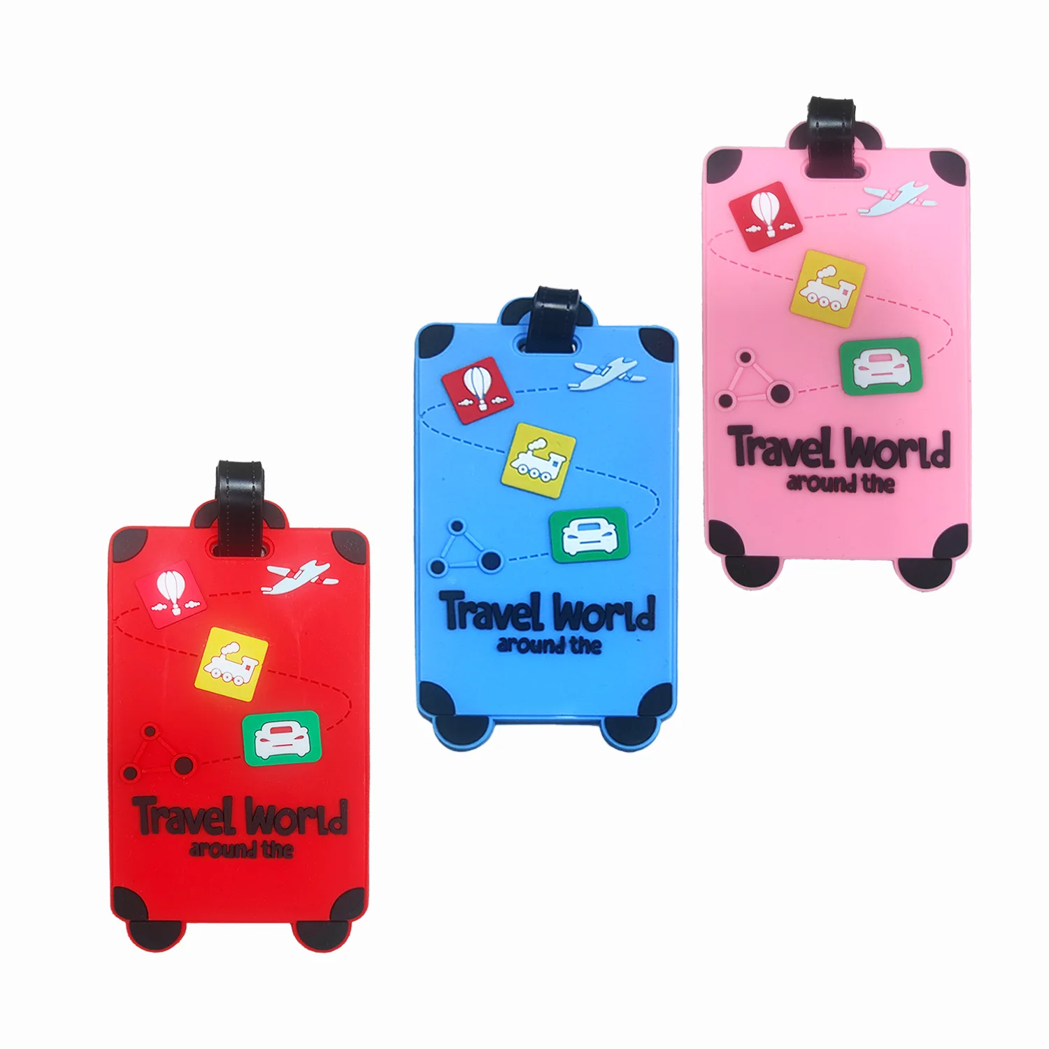 

Новая милая багажная бирка, бирка для чемодана, имя, идентификационная адресная этикетка, ПВХ, посадочный пропуск, дорожные бирки, багажные бирки, аксессуары для праздничных путешествий