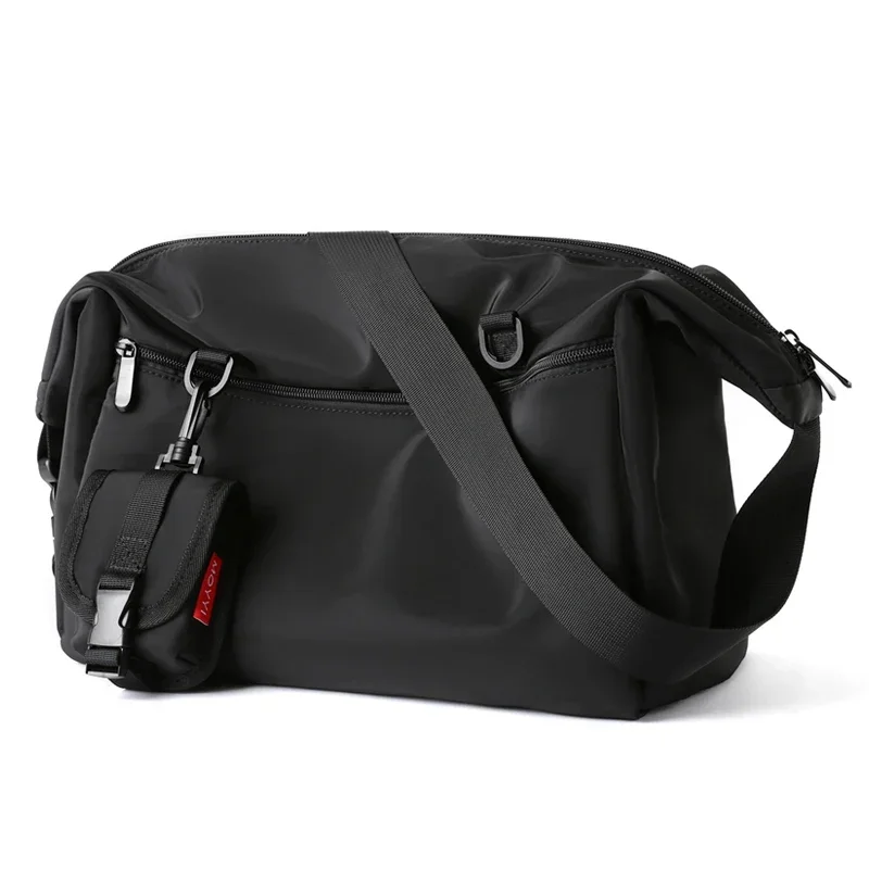 Male Crossbody Bag Outdoor Trendy Unisex High Quality College Student Messenger Bags Oxford Waterproof   Simple For Men Women