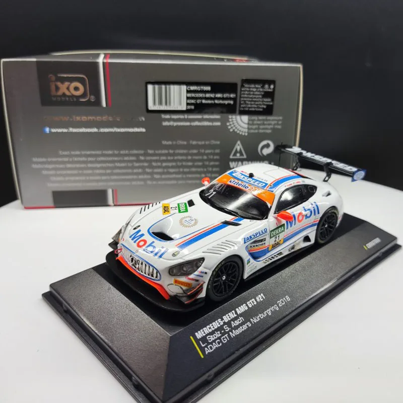 

Diecast 1/43 Scale Ixo Benz AMG GT3 21#2018 Racing Alloy Car Model Collectible Toy Gift Souvenir Display Ornament