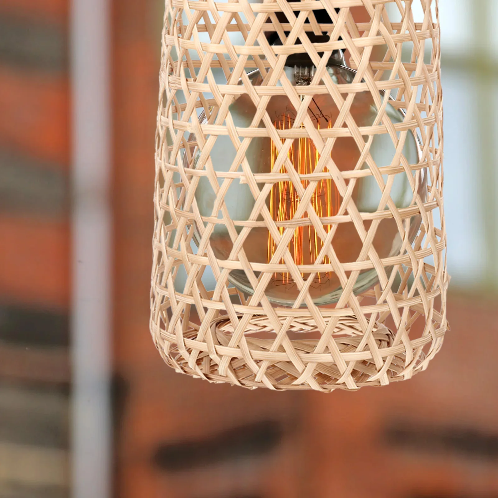 

Farmhouse Lamp Shade Woven Style Light Cover for Home Hotel Restaurant Ceiling Light Decor Hanging Lamp Lampshade