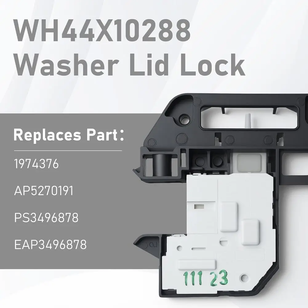 Laundry Door Switch Washer Door Latch For Daily Laundry Use Black Long Lasting Washer Door for Lock Washer Door Lock
