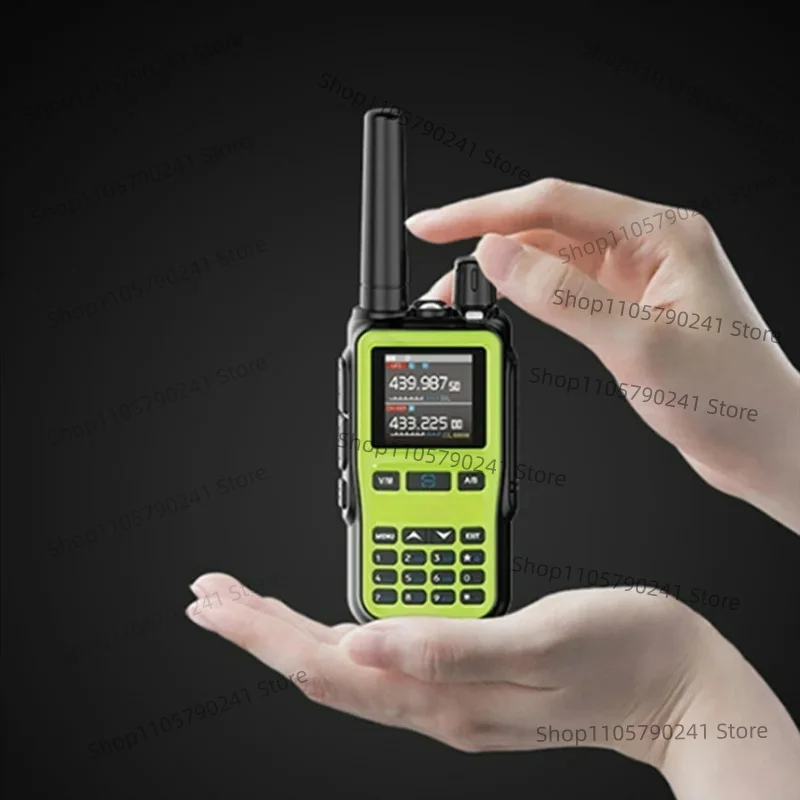 Mini Dual Band Walkie Talkie Type-C Charging Bluetooth APP Control Portable Radio for Car Tour Outdoor