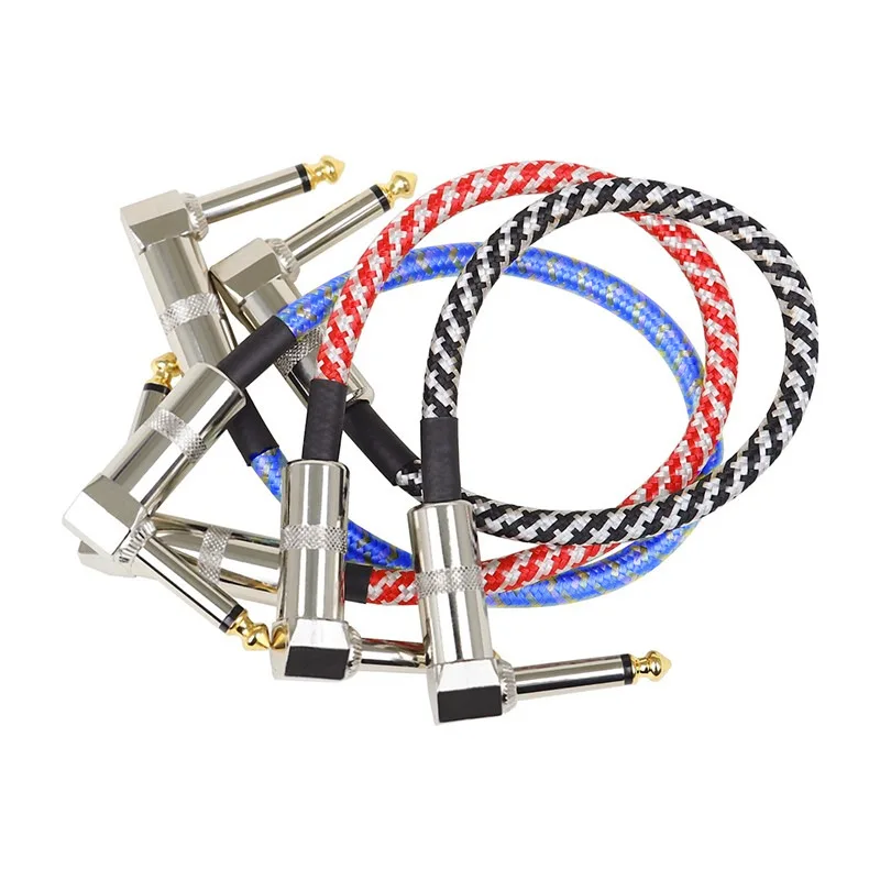 Guitar effects connection cable 6.35 monoblock effects connection cable shielded monoblock cable 15-30 cm