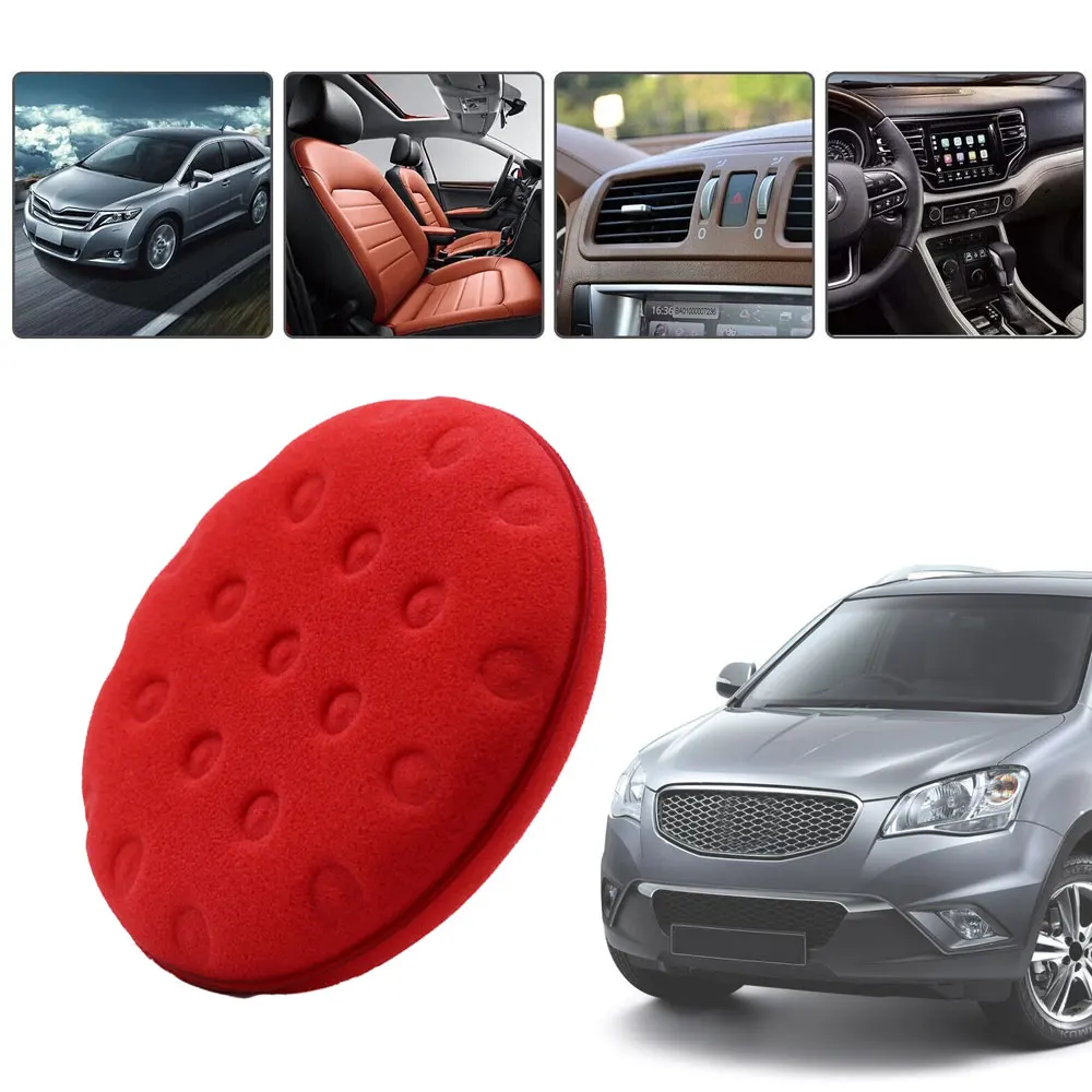 

Polishing Sponges Car Round Waxing Polish Sponges High Density Foam Applicator Pads Curing Car Detailing Tools Wash Accessories