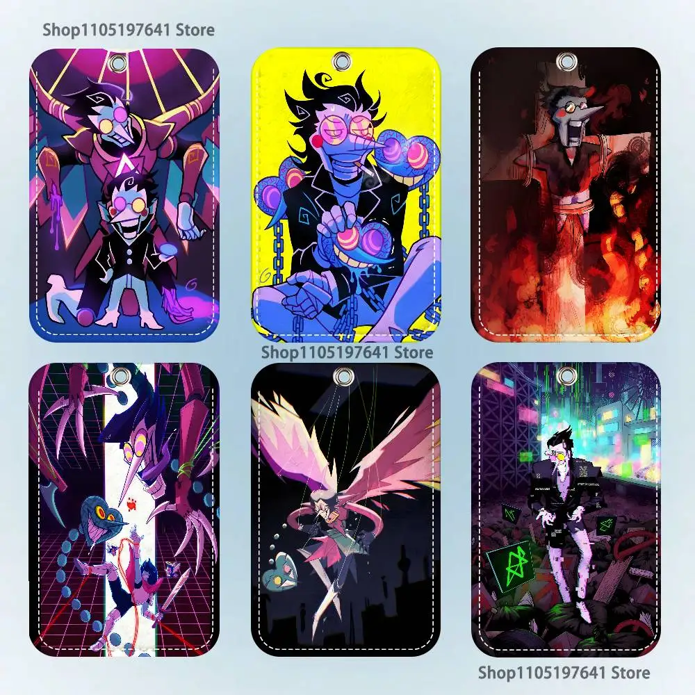 

Game D-Deltarune Spamton Holder Keychain For Bank Business Work Card Holder Student Card Protective Case Bus Card