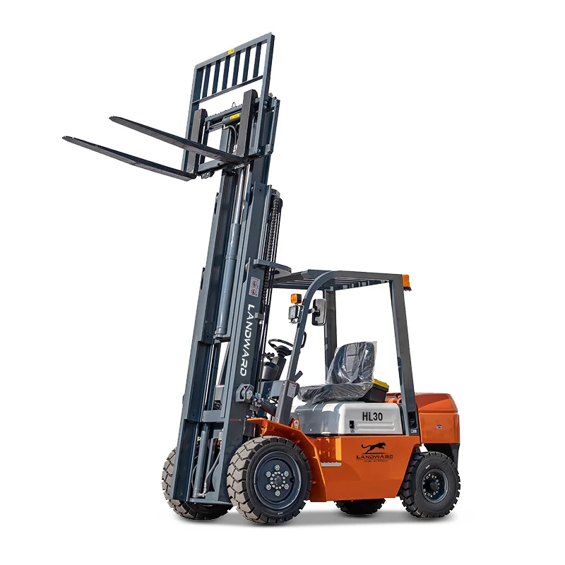 Multi-Purpose Diesel Forklift New Energy Dual Fuel Forklift Lifting And Handling All-Terrain Wheeled Diesel Forklift Customized