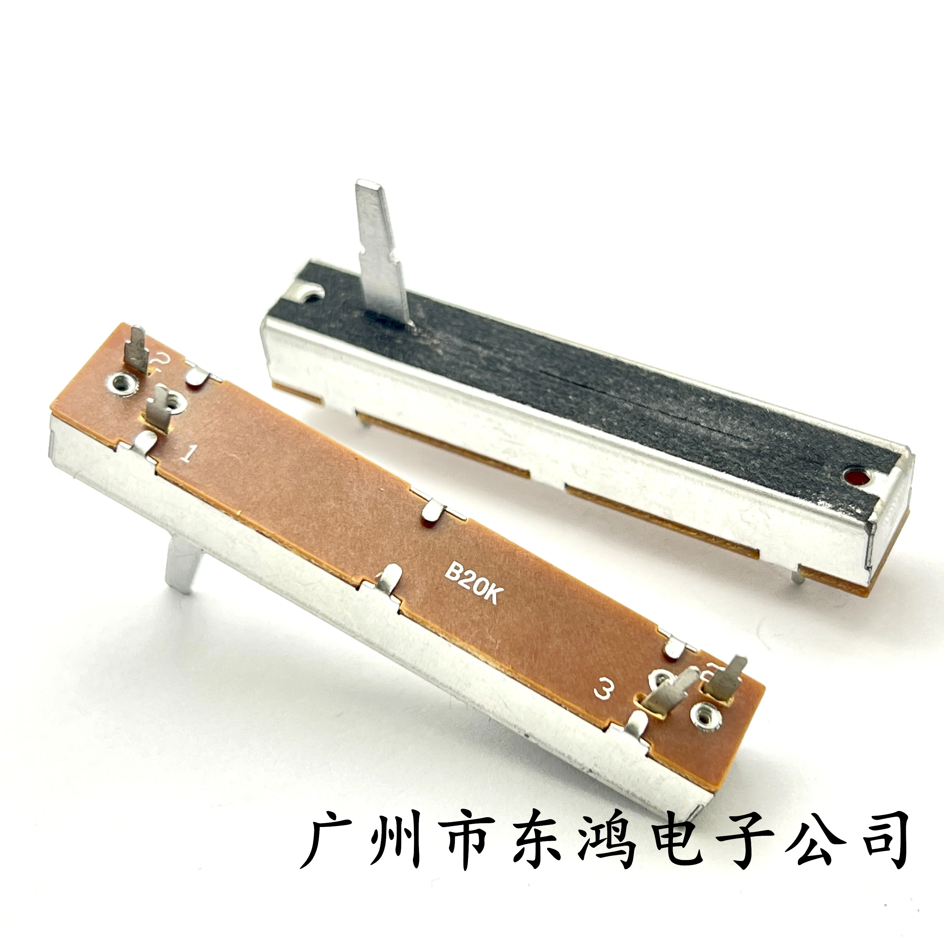 1pc 73mm Straight Slip Potentiometer Dual for Pioneer DDJ-SX SL60V B20K  Mixer Fader 4 Legs Shaft Length 20mm