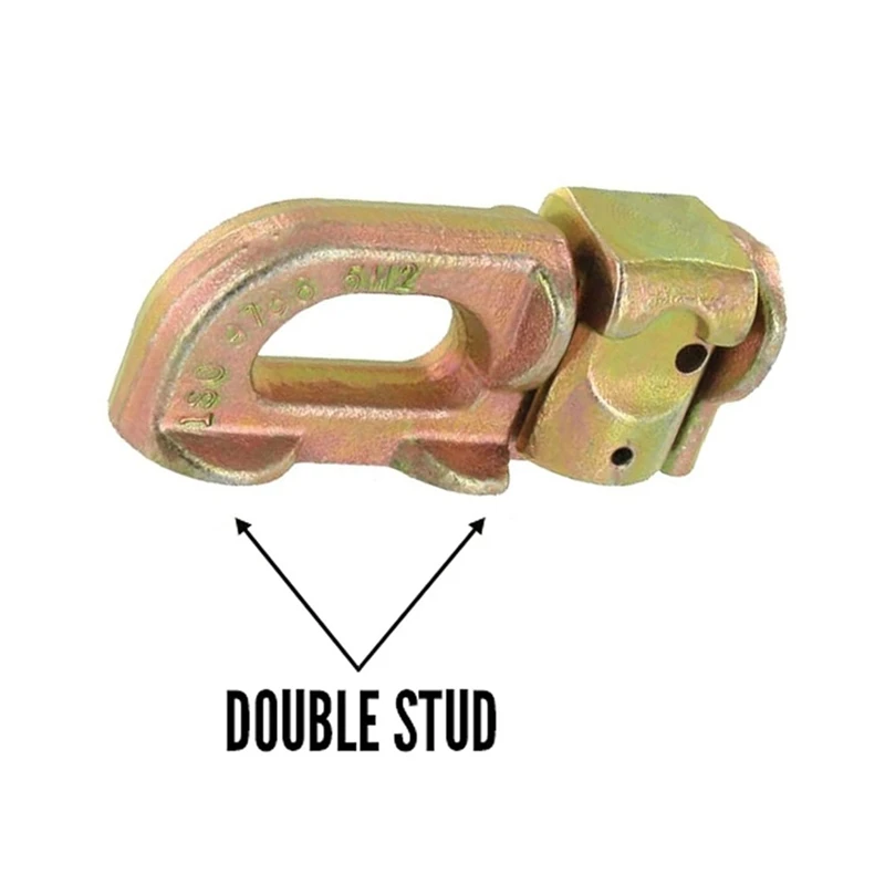 Super Sale 4Pcs/Set Tie-Down Anchor Points Cargo Control L Track Double Stud Fit for Truck Van Trailer L Track Rails