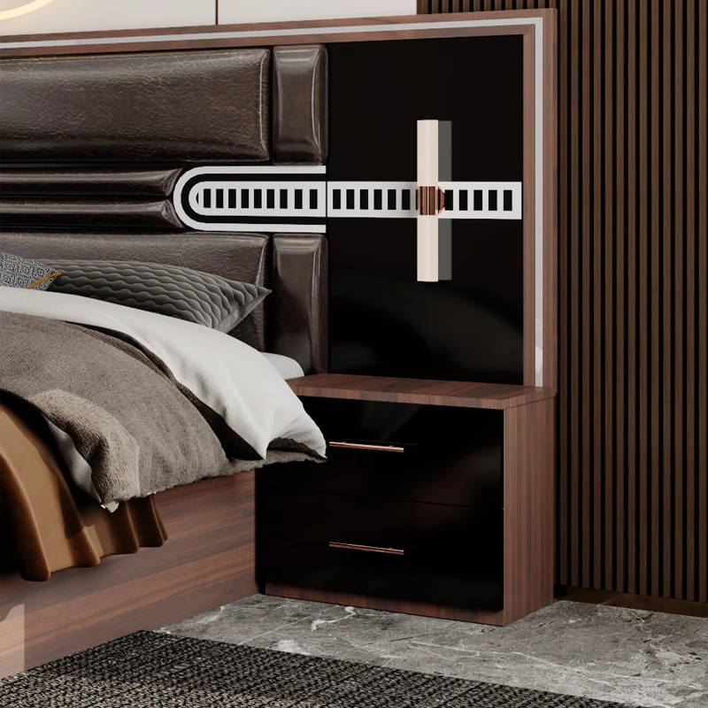 &Classic Modern Turkish Complete Bedroom Sets Hotel Room Double Bed Storage Wooden Frame Luxury king Size Bedroom Furniture Set