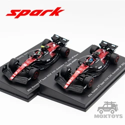 Spark 1:64 F1 2023 Alfa Romeo F1 Team Stake ORLEN C43 No.77 V.Bottas / No.24 Z.GuanYu Diecast Model Car