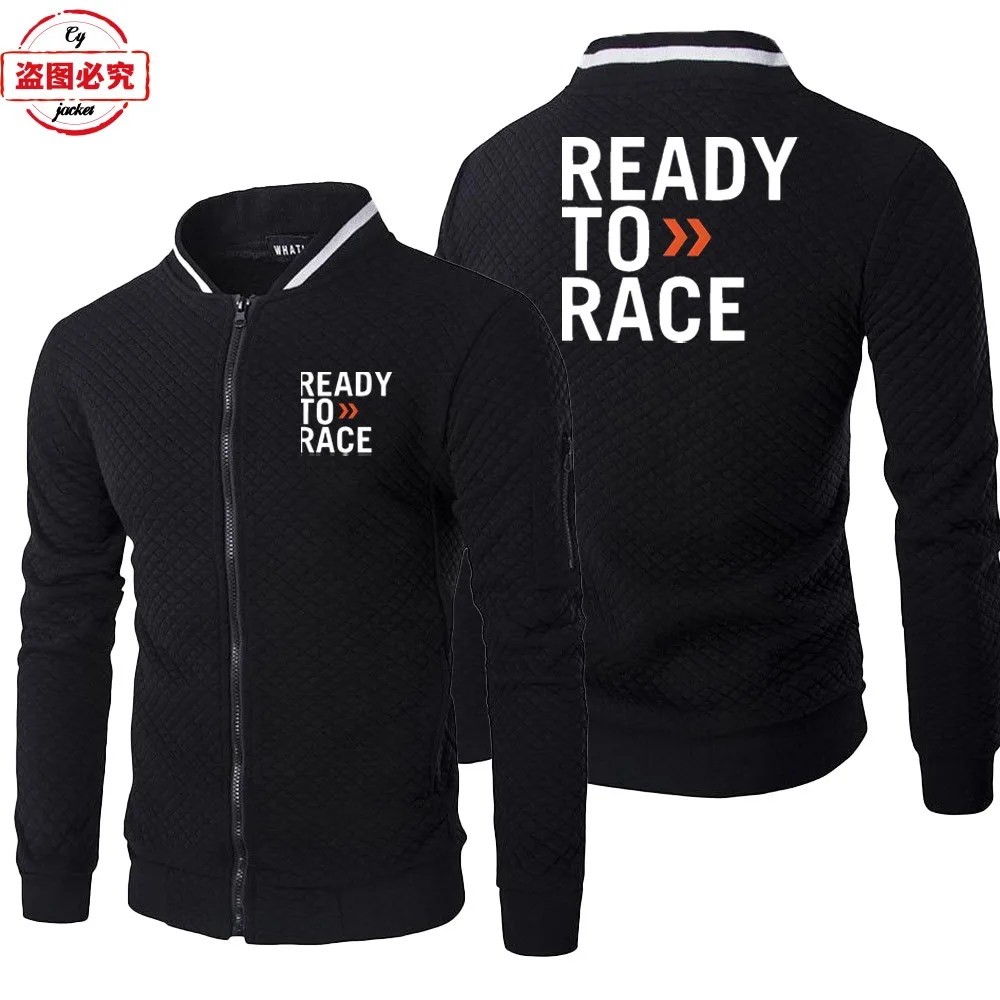 Ready To Race Printed Motocross Endurance Racing Suit Loose Long Sleeve Men's Stand-Up Jacket