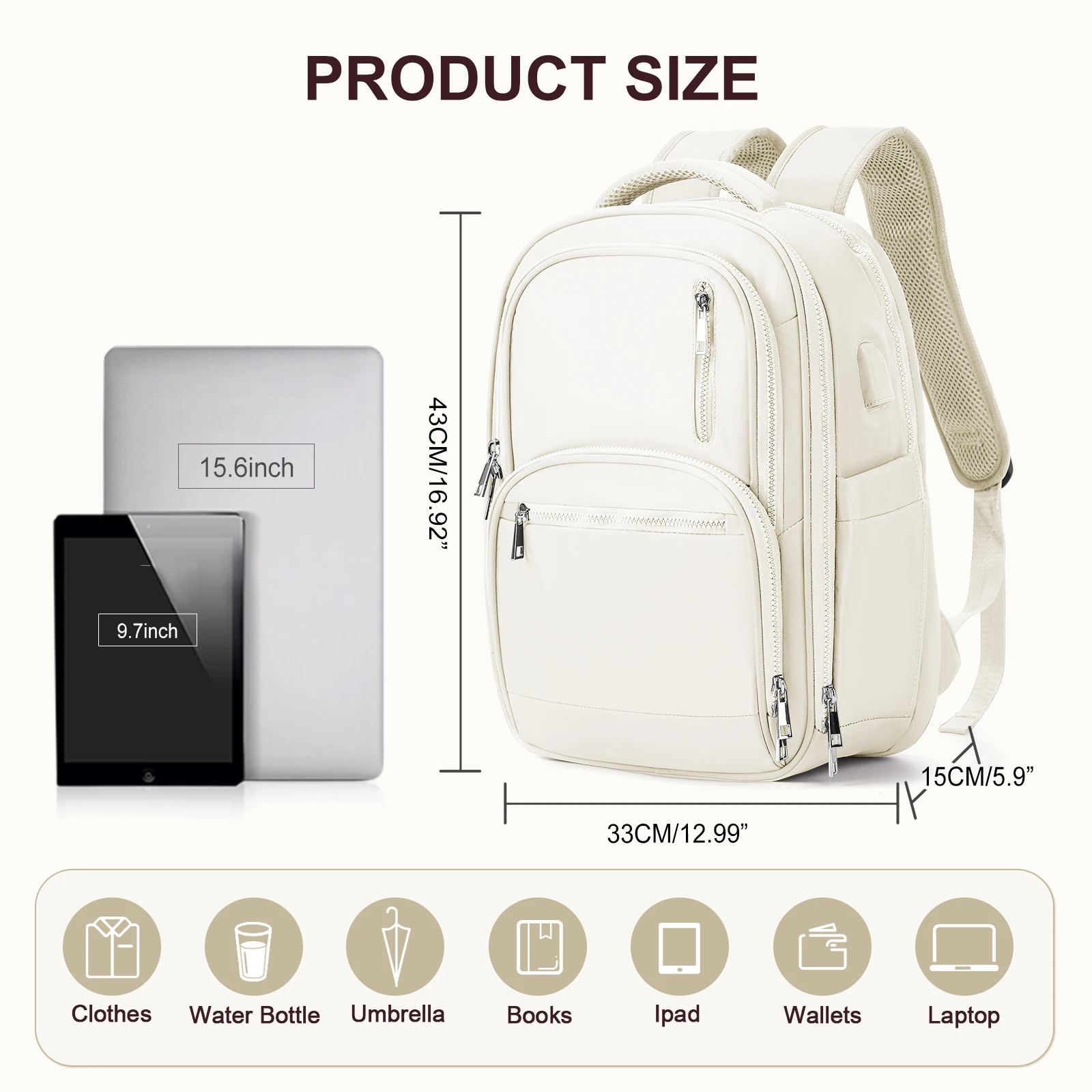 حقيبة ظهر للسفر، حقيبة ظهر متينة لشركات الطيران، حقيبة ظهر للزوجين في الحرم الجامعي الترفيهي، حقيبة ظهر متينة للنساء والرجال، حقيبة تخزين