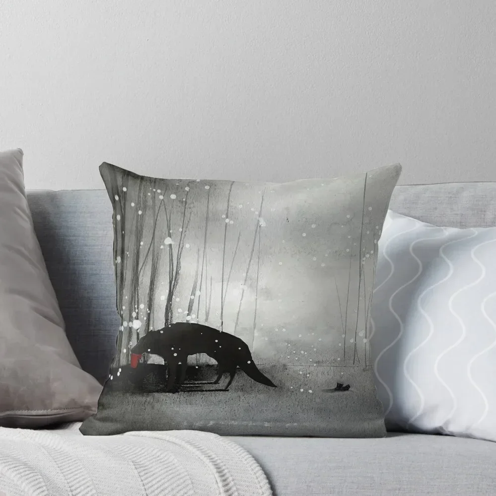 

Little Red Riding Hood - A Tragedy Throw Pillow luxury decor Cushions Cover pillow