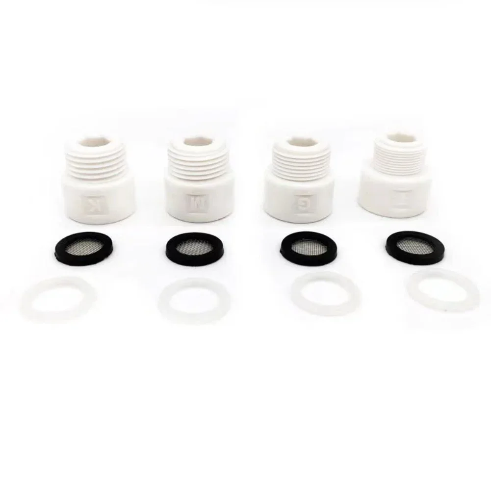 

For Bathroom Showers PP Silicone Shower Adapter Shower Head Shower Hose Adapter Leak-resistant Seal Quick-connect Installation