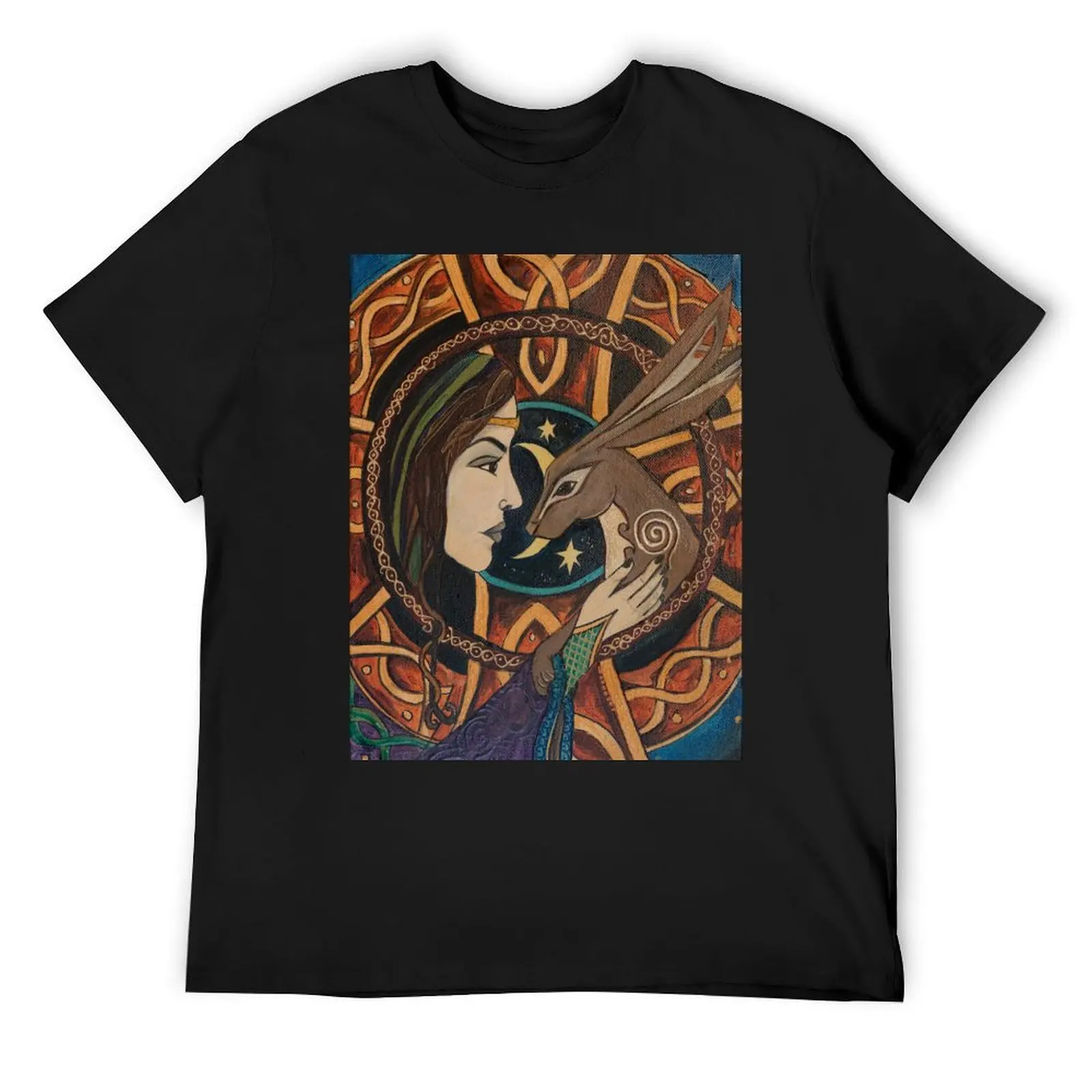

St Melangell and the Hare T-Shirt Funny t-shirt tops vintage t shirts street wear mens big and tall t shirts