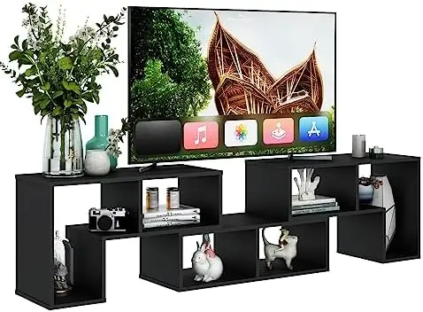 

3 Pieces Console TV Stand, Free-Combination Entertainment Center for 50 55 60 65 Inch TV, Minimalist Modern TV Media Stand, DIY