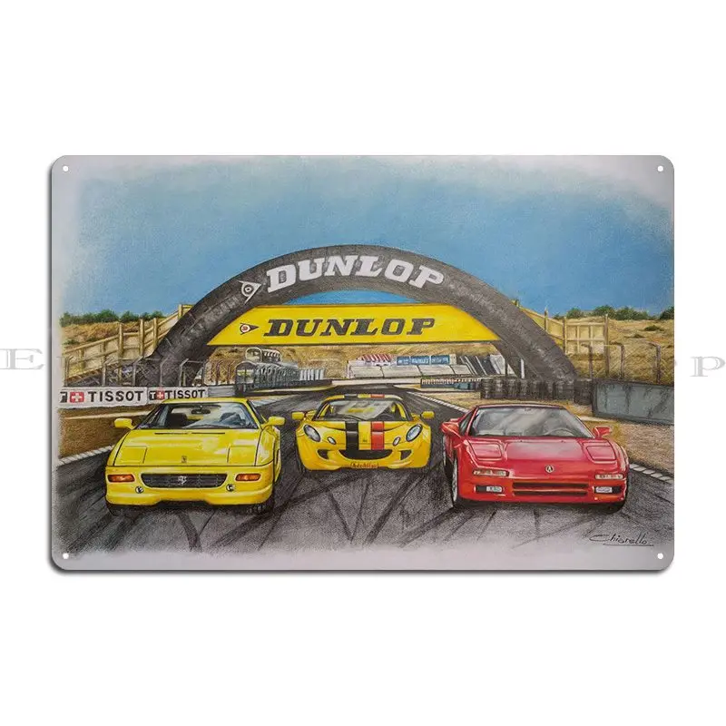 Trilogia En Laguna Seca Metal Sign Retro Painting Plaques Customize Wall Mural Tin Sign Poster