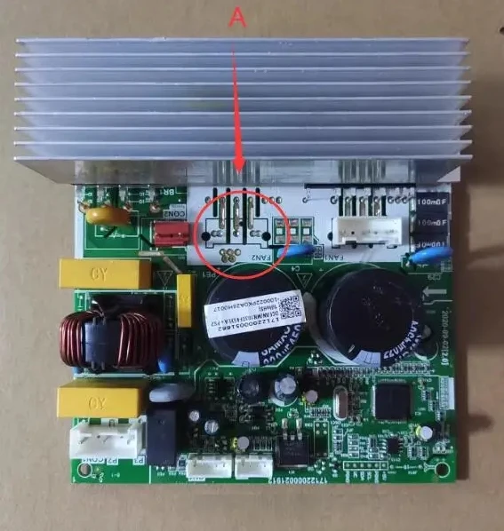 

New Midea DC fan board power drive board 17122000027408 17123000004572 CAK3A-KT3F98T2/NTX-1T DCFAN MN103DF46XEA+PS21