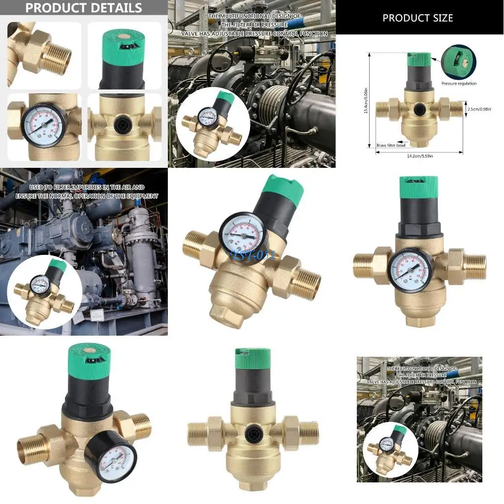 E15A Pressure Regulator G1/2 Pressure Reducing Water Pressure Regulator