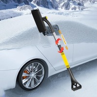 Multi-functional snow removal shovel, a car snow cleaning tool, snow brush, defrosting and ice removal shovel