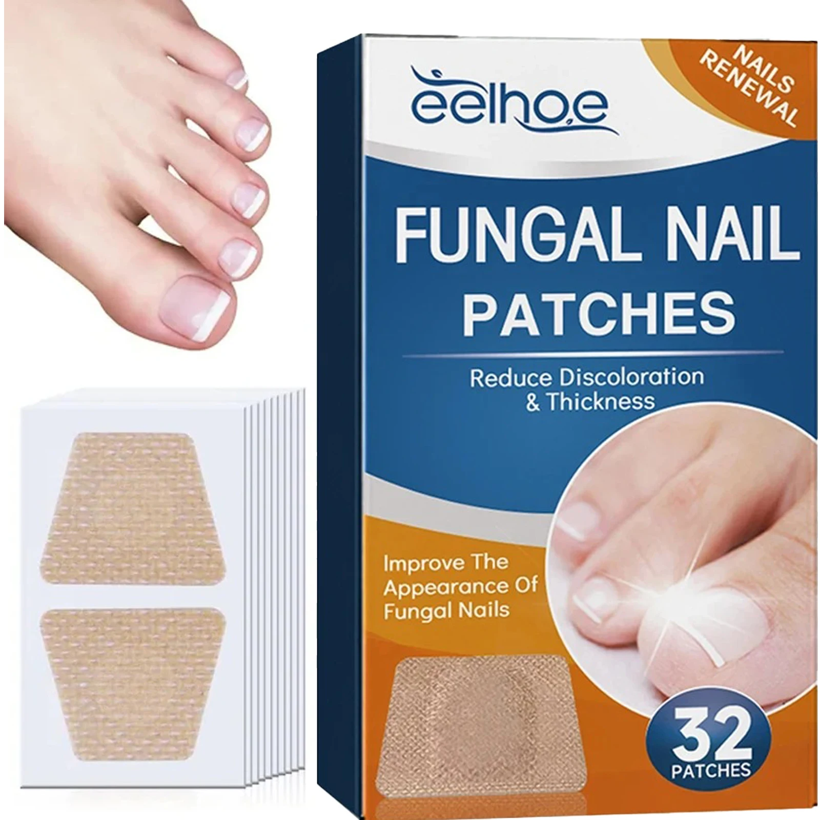 32/64 шт., пластырь для ремонта ногтей