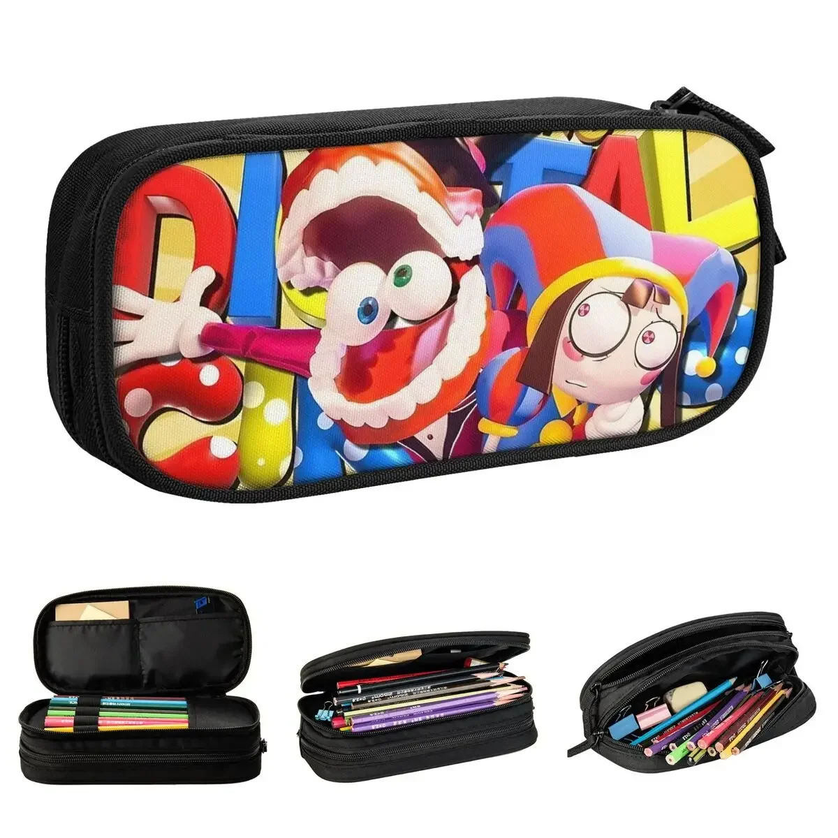 

The Amazing Digital Circus Pencil Cases New Pen Bag Girl Boy Large Storage Students School Zipper Box