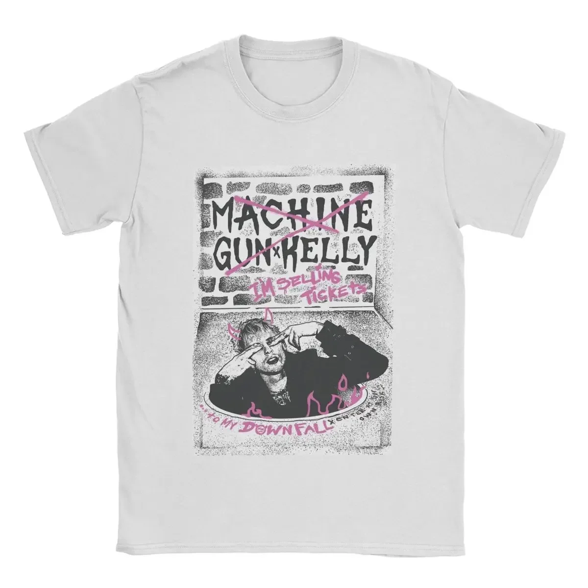 Cotton Tee Shirt Short Sleeve T Shirt S To 5XL Tops 008 MGK Ticket Tour Concert Devil Machine Gun Kelly T-Shirts for Men Casual