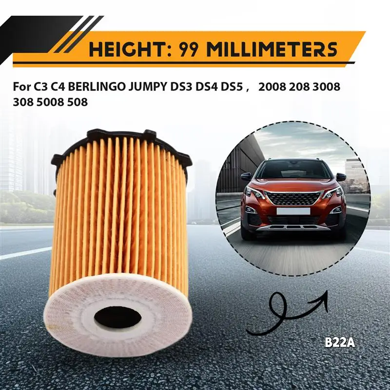 

10Pcs 1610693780 Oil Filter For CITROEN C3 C4 BERLINGO JUMPY DS3 DS4 DS5 2008 208 3008 308 5008 Diesel Engine