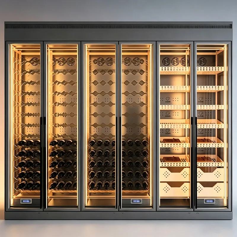 Constant Temperature Wine Cabinet Manufacturers Customize Stainless Steel Constant Temperature Storage Wine Cabinets Modern Ligh