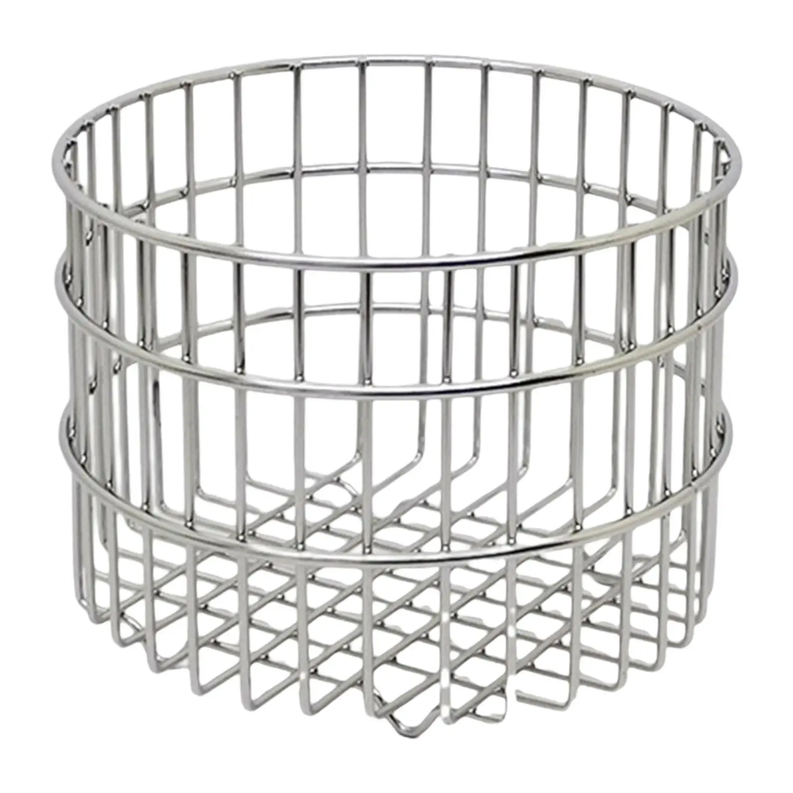 Wire Basket Portable Round Versatile Fruit Bowl for Dormitory Kitchen Office
