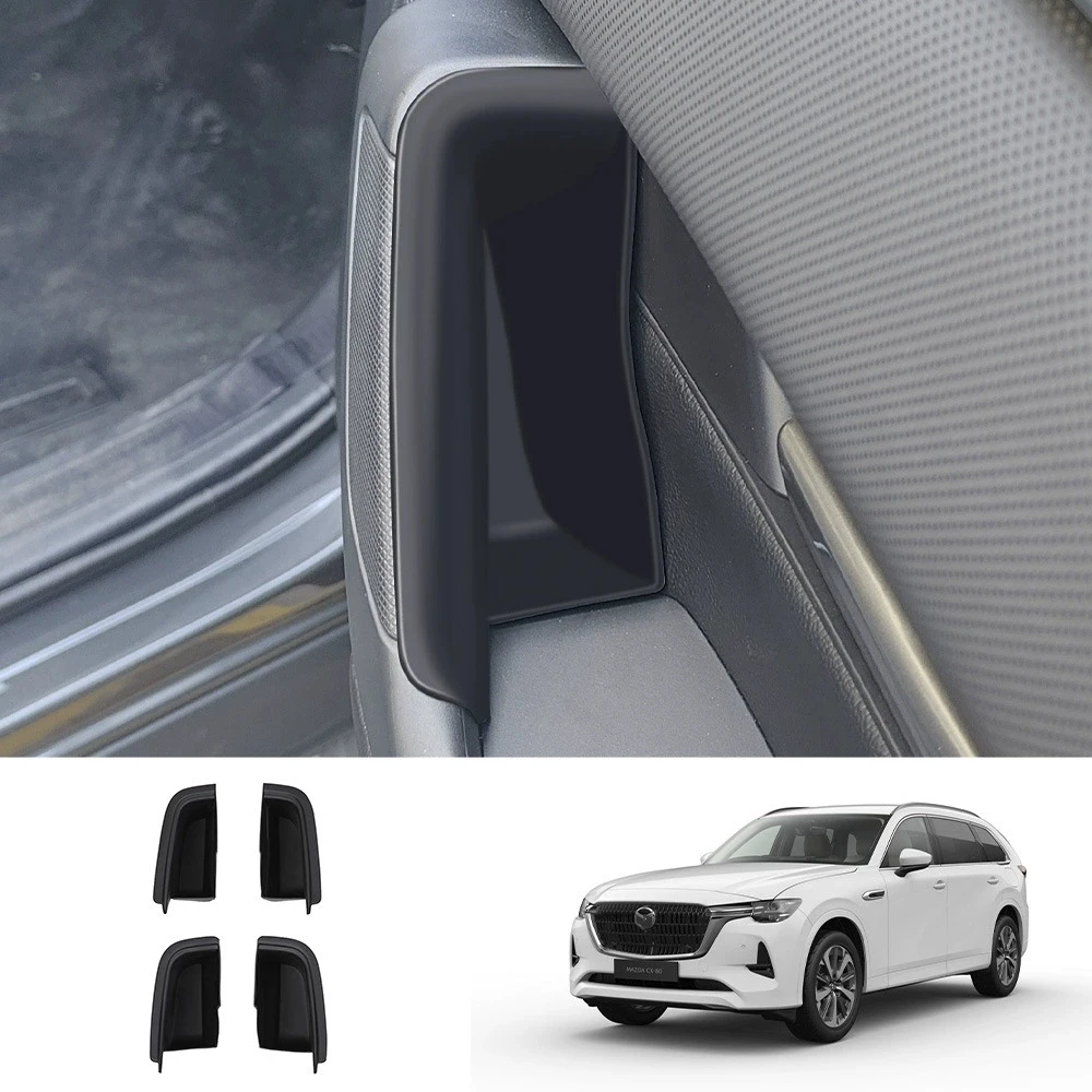 For Mazda CX60 2022-2024 For CX80 CX90 2024-2025 Front Rear Door Handle Storage Box Holder Side Armrest Organizer Container Tray