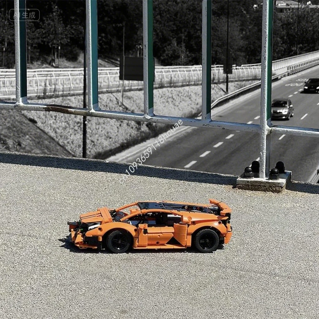 735 stks MOC 42196 w/BuWizz + Bodykit Technic Bouwstenen STOOM Leren hands-on vermogen up Logisch Kerst speelgoed Gift