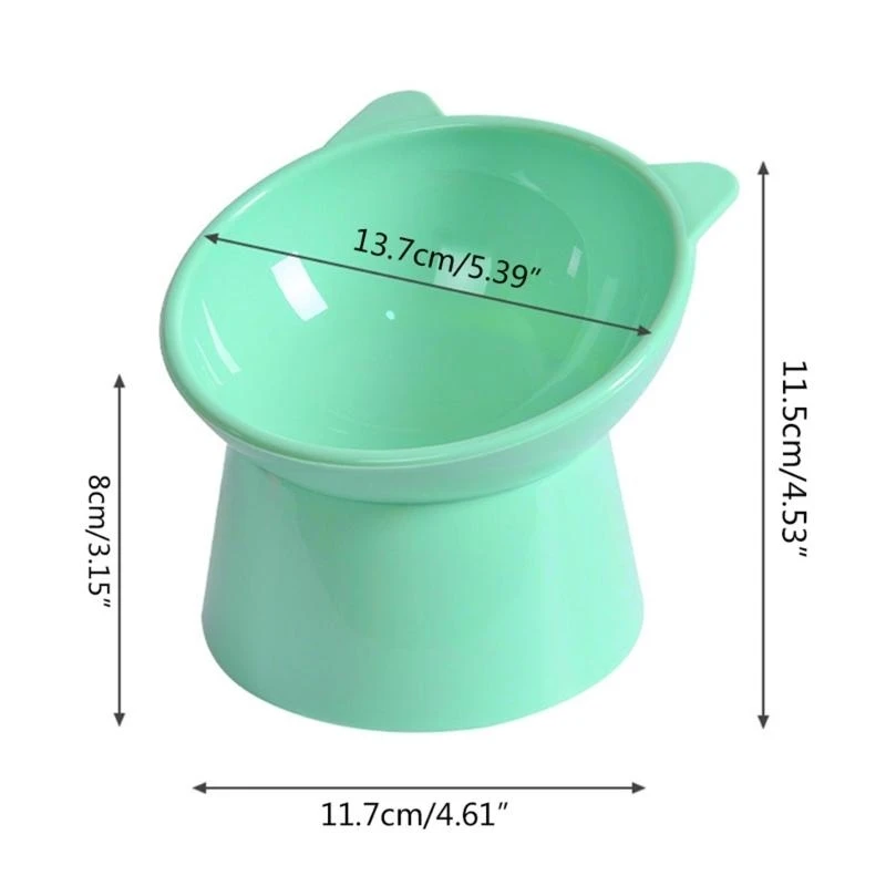 Elevated Cats Bowls Small Dog 45° Tilted Raised Feeding Dish Plastic Sta view 6