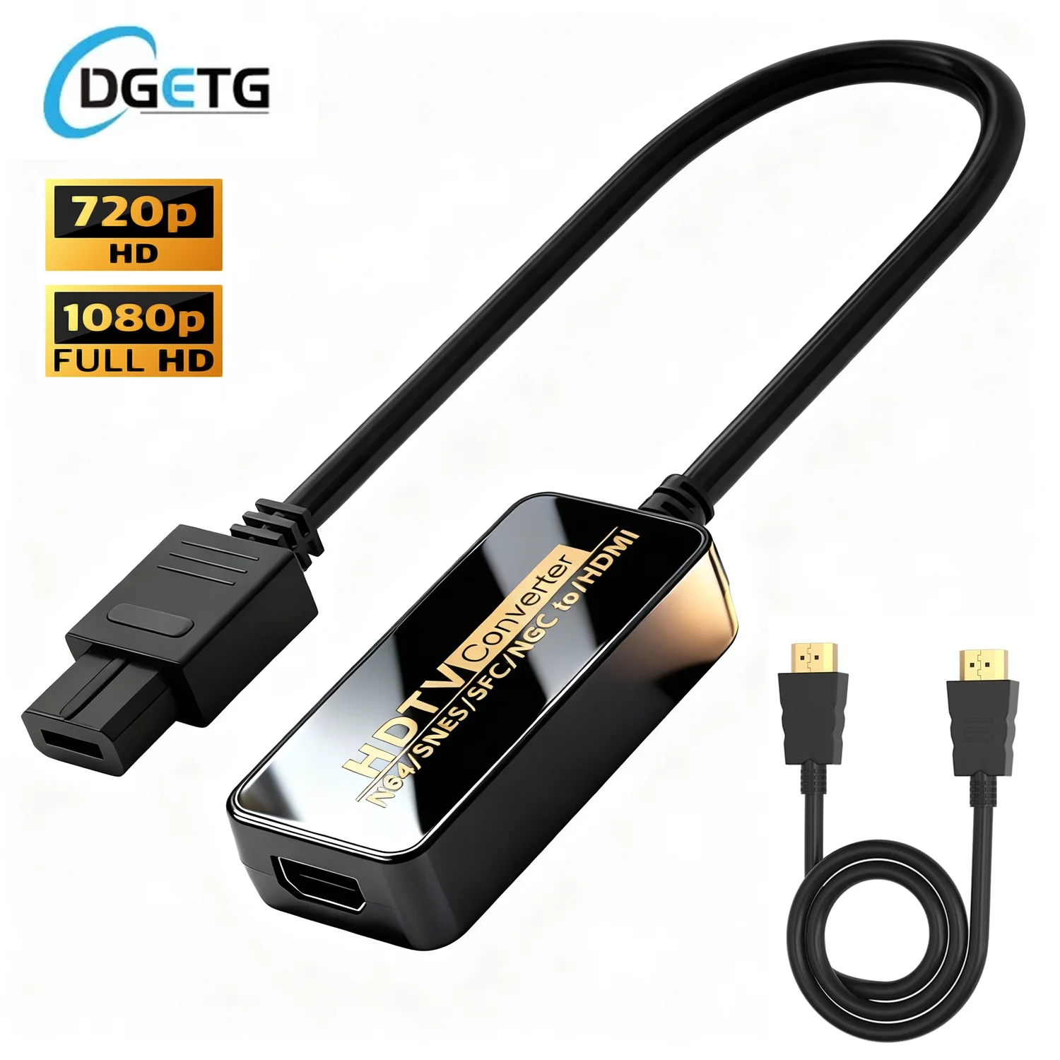 Câble convertisseur HDMI N64 1080P pour Console de jeu Nintendo N64/NGC/SNES/SFC avec câble numérique complet Plug & Play tout-en-un