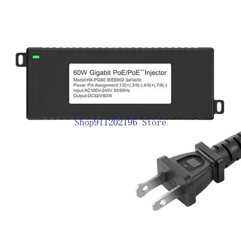P82A Compactly POE Adapters POE Injector For Networking Devices Easy Installation