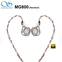 SHANLING MG800 Standard In-ear Earphone Dynamic Driver Earphone Semi-open Design HIFI Wired Headphones 2.5/3.5/4.4mm Plug Earbud