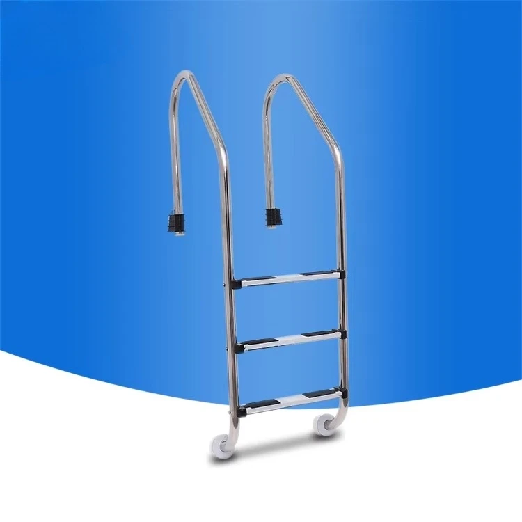 Anti-Slip 304 Stainless Steel 2 Step Pool Ladder with Anchor Type Wall Mounting Swimming Pool Ladder Wholesale