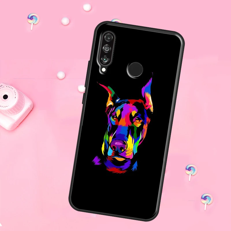 كارتون دوبيرمان الكلب لهواوي نوفا Y90 Y70 Y60 Y91 Y61 Y73 Y72 12s 12i 11i 8i 9 10 SE P40 Lite P60 P30 Pro #6