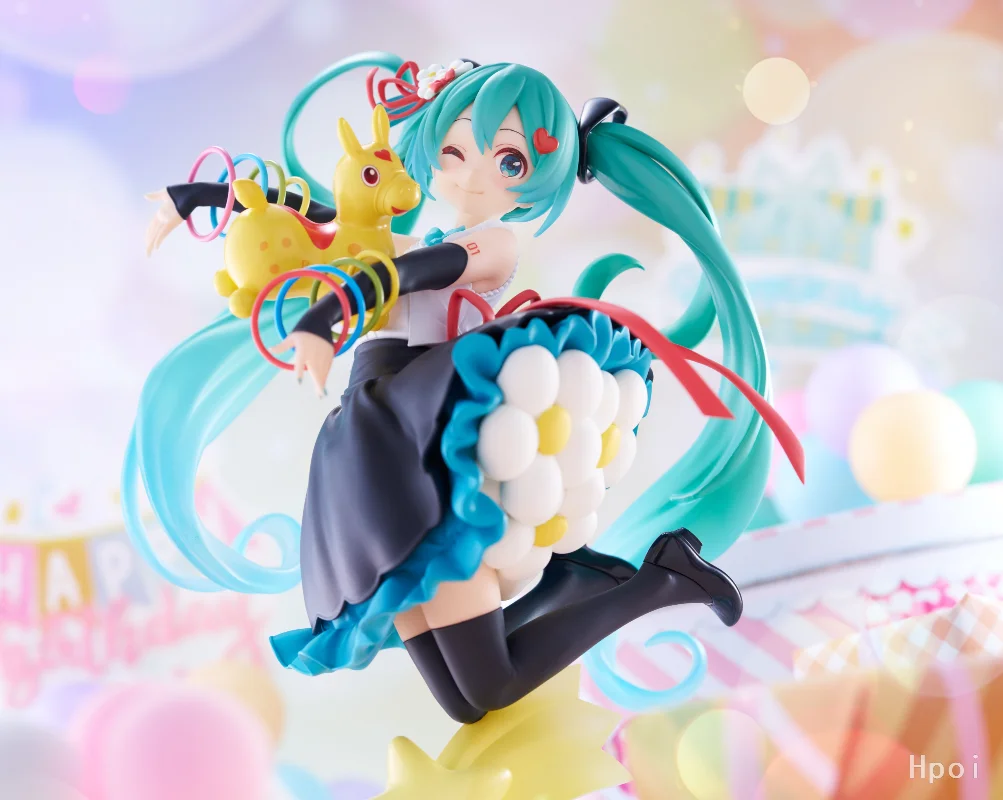 Figurine originale AMP VOCALOID Hatsune Miku & Pony, modèle de loisirs, ornements de bureau à collectionner