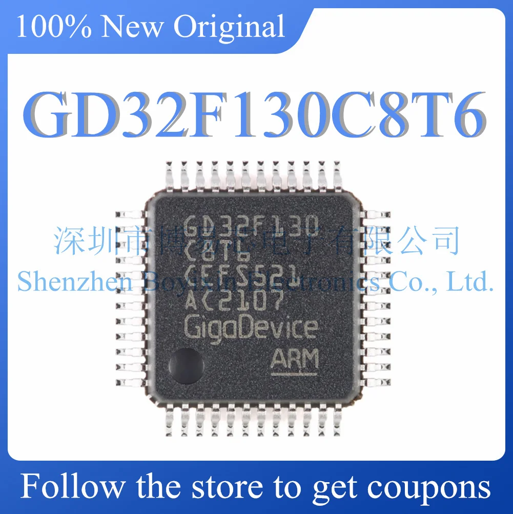 

Новый GD32F130C8T6. Оригинальный товар.