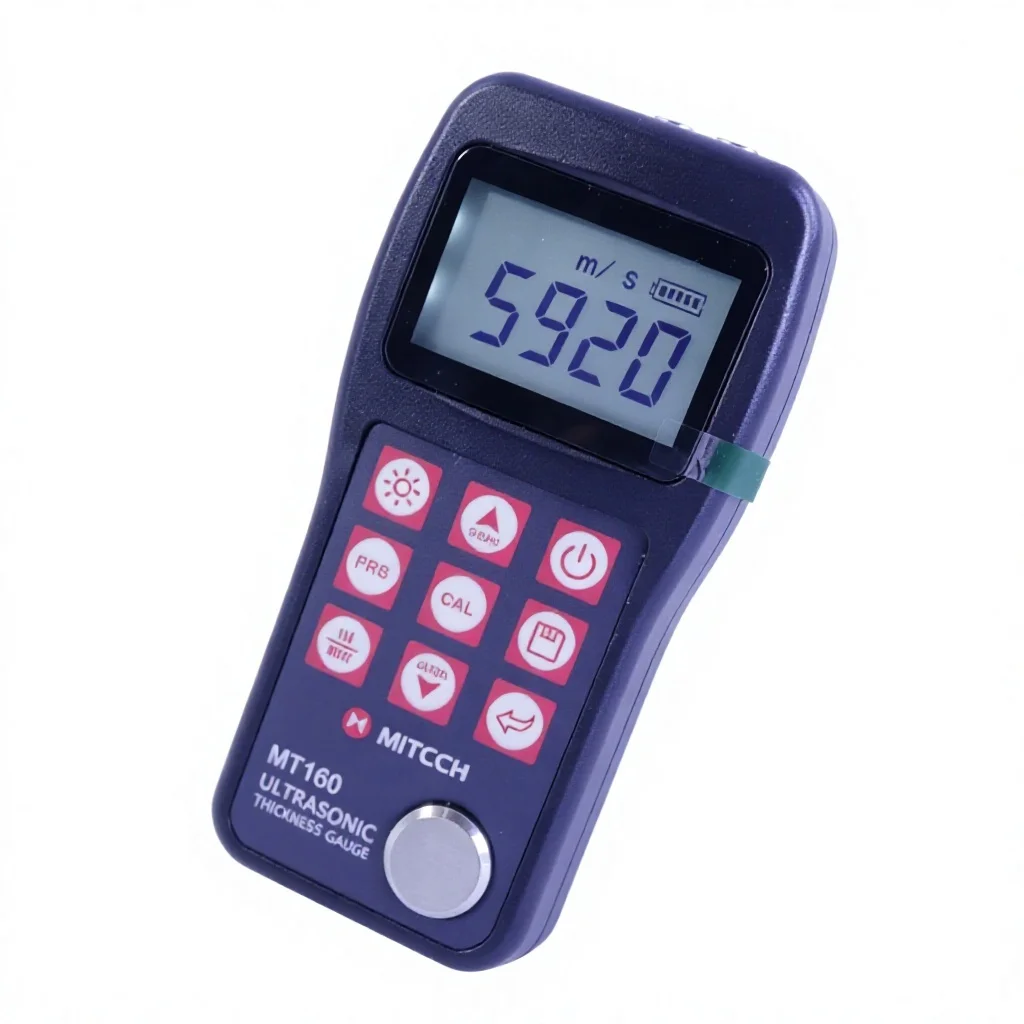 MT160 Ultrasonic Wall Thickness Gauge Tester Meter Range 0.75~300mm in Steel