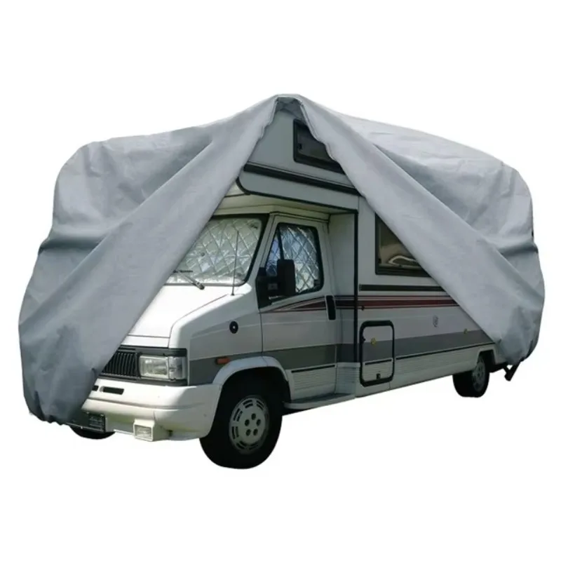 2026 New Type Upgraded Windproof Class C RV Cover UV Resistance Waterproof Travel Trailer RV Cover