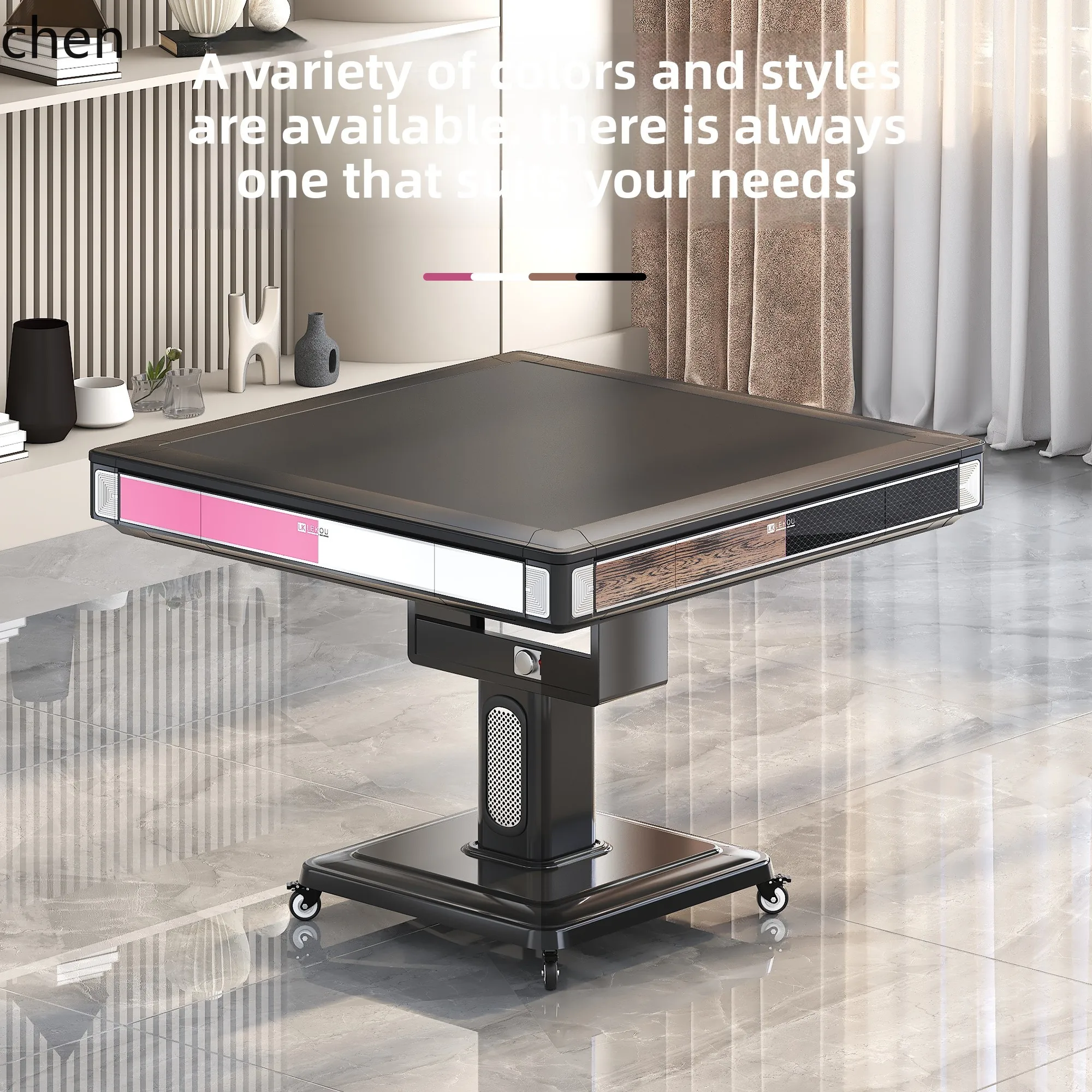 O15- folding mahjong machine, automatic household dining table, dual-purpose four-port machine, shared chess and card room