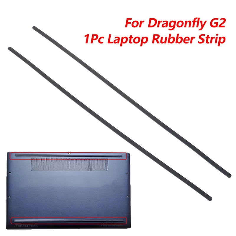 New#1Pc Laptop Rubber Strip Bottom Case Foot Pads Adhesive Strip For Dragonfly G2 Series Non-slip Mat Bumper Feet Strip