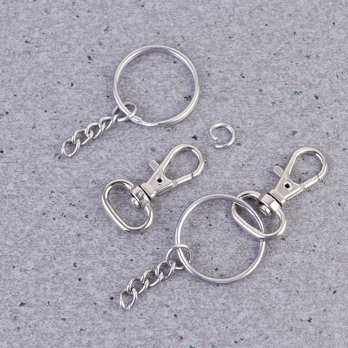 

100pcs Key Chain Decorative Pendant Set With Key Hooks Jump Rings Tassels For Diy Handbag Phone Strap Hanging Ornaments