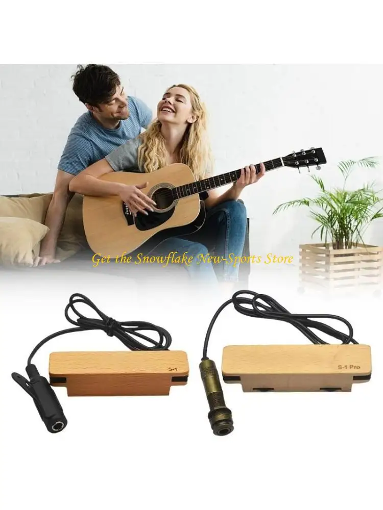 E56D External Guitar Pickup Guitar Sound Amplifier Beginner Guitar Accessory Stage Performances Pickup Studio Recording Pickup