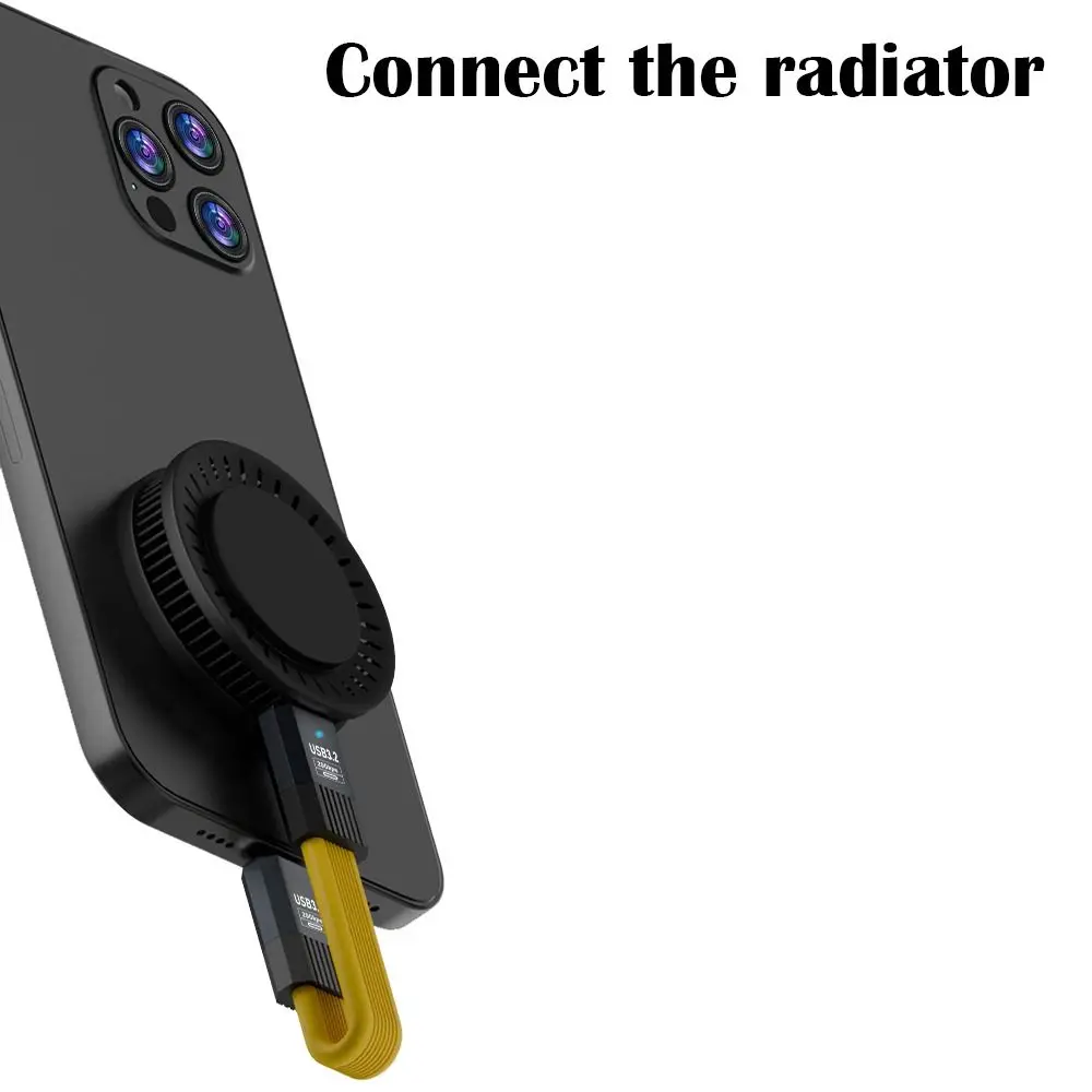 

PD 100W USB 3.2 Type-C Cable 20Gbps 8K@60Hz Data Transmission Cord Multifunctional Flat OTG Wire for Mobile Phone 15 Pro Max