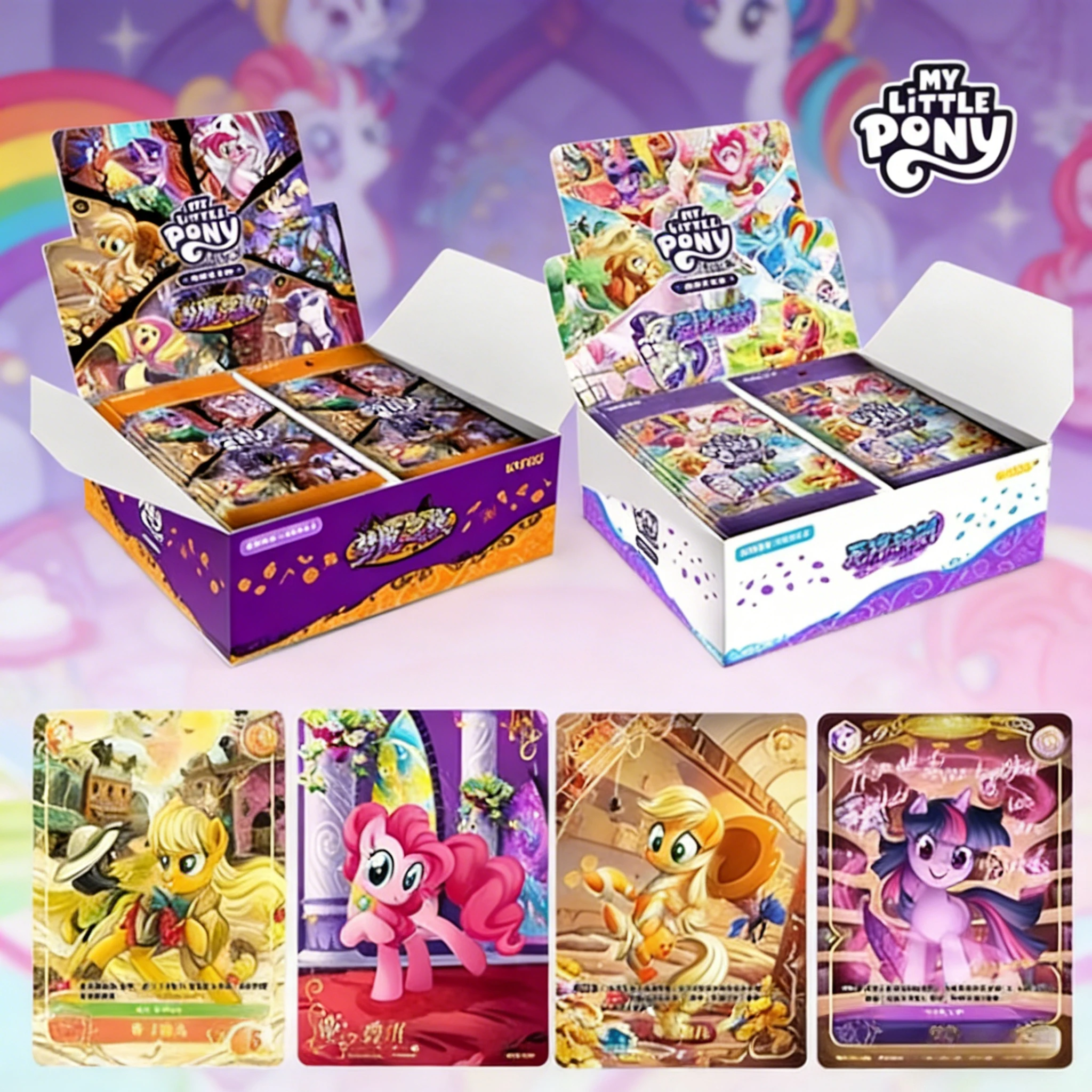 

KAYOU My Little Pony, жуткая ночь, карточная игра, стратегические боевые карты для тема «Кошмар», ограниченная серия, милая коллекционная игрушка в подарок